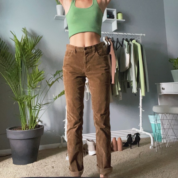 brown corduroy pants - Picture 2 of 7